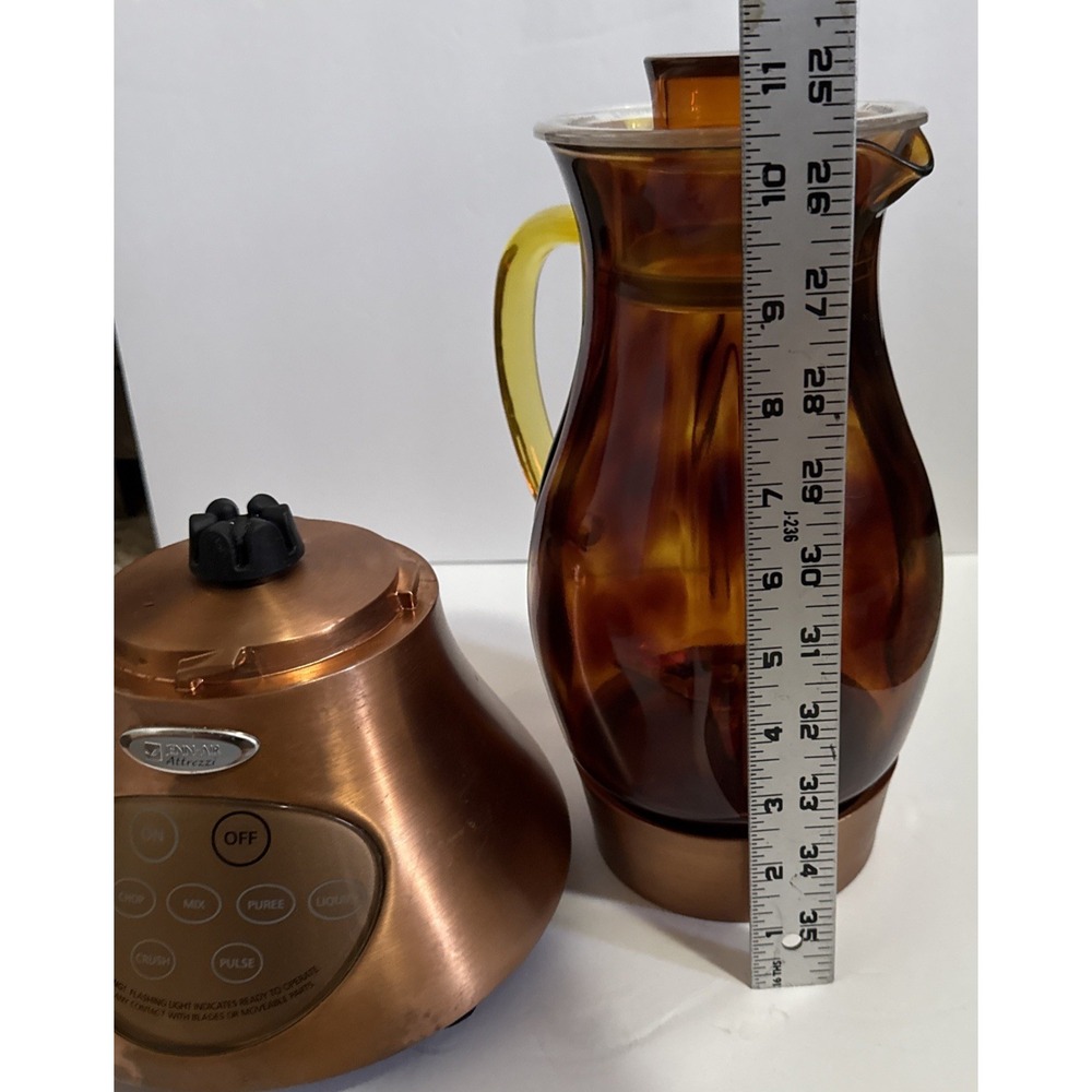 Jenn-Air Attrezzi Bar Blender Ice Crusher Glass 48oz Mixer- Amber - Picture 10 of 16